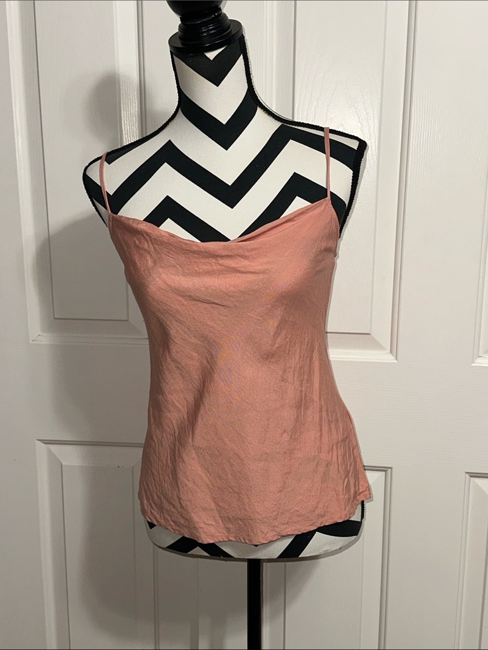 Love Bonito Dusty Rose Linen Blend Cami Tank Top